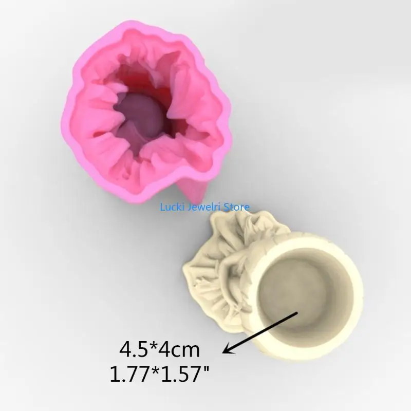 193e Girl و Gypsum Silicone Molds لصنع وعاء زهرة النبات النضرة