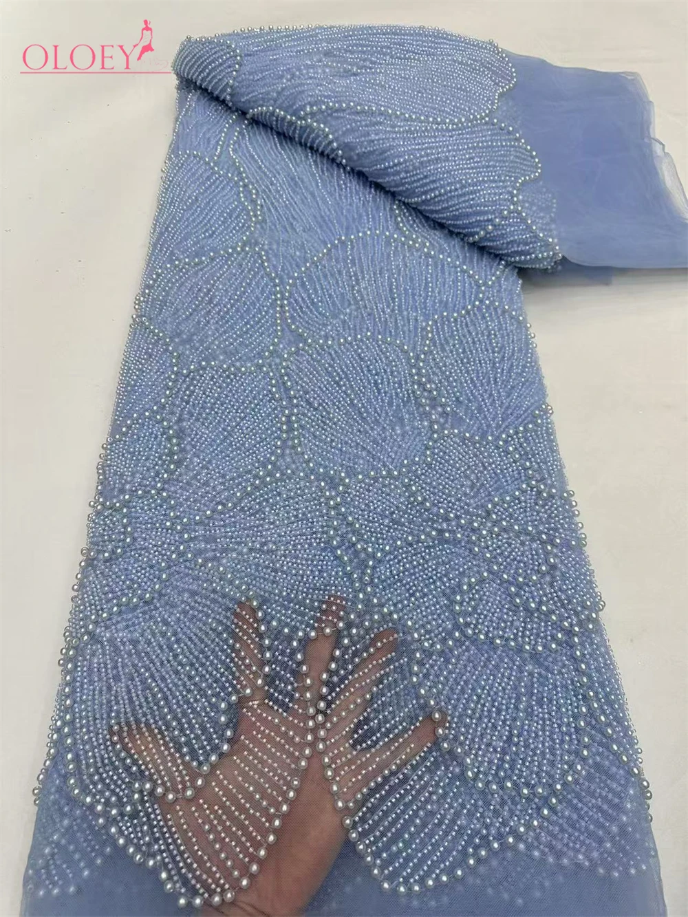 

Новая высококачественная роскошная французская вышивка, тяжелая кружевная ткань для жениха в африканском нигерийском стиле с блестками, ткань для свадьбы