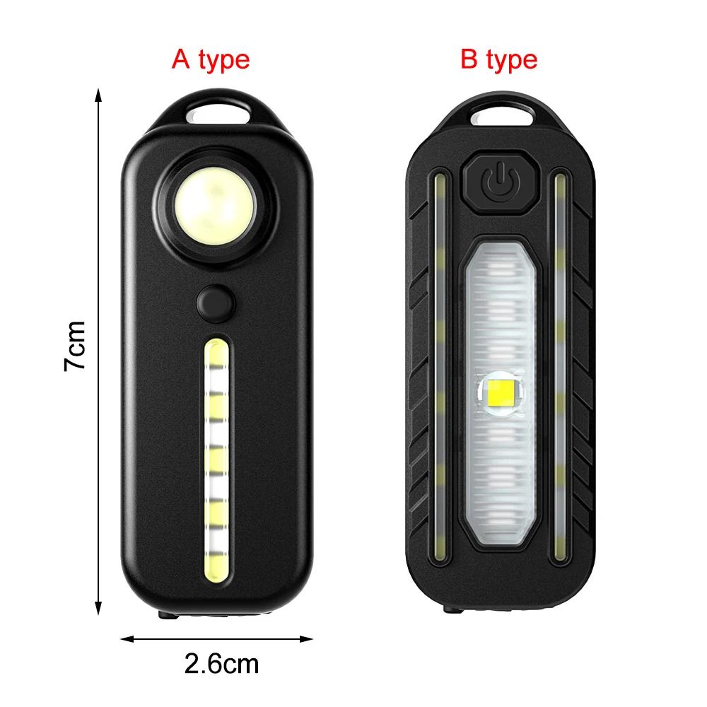 Mini lámpara LED roja y azul con Clip para el hombro, luz de advertencia de seguridad para policía, linterna recargable por USB para casco