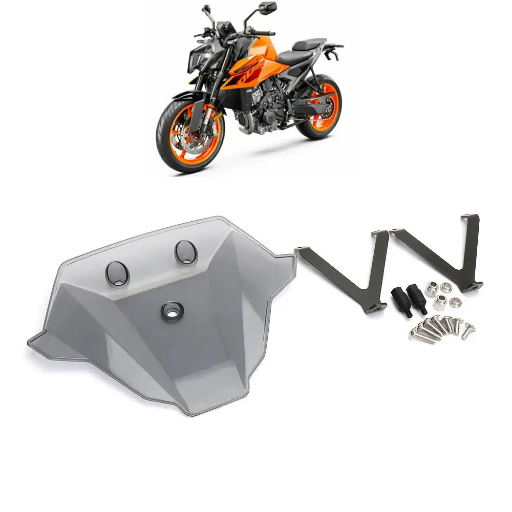 Motorcycle Front Windshield Wind Deflector Windproof Guard Windscreen  Modified Accessories For KTM Duke 990