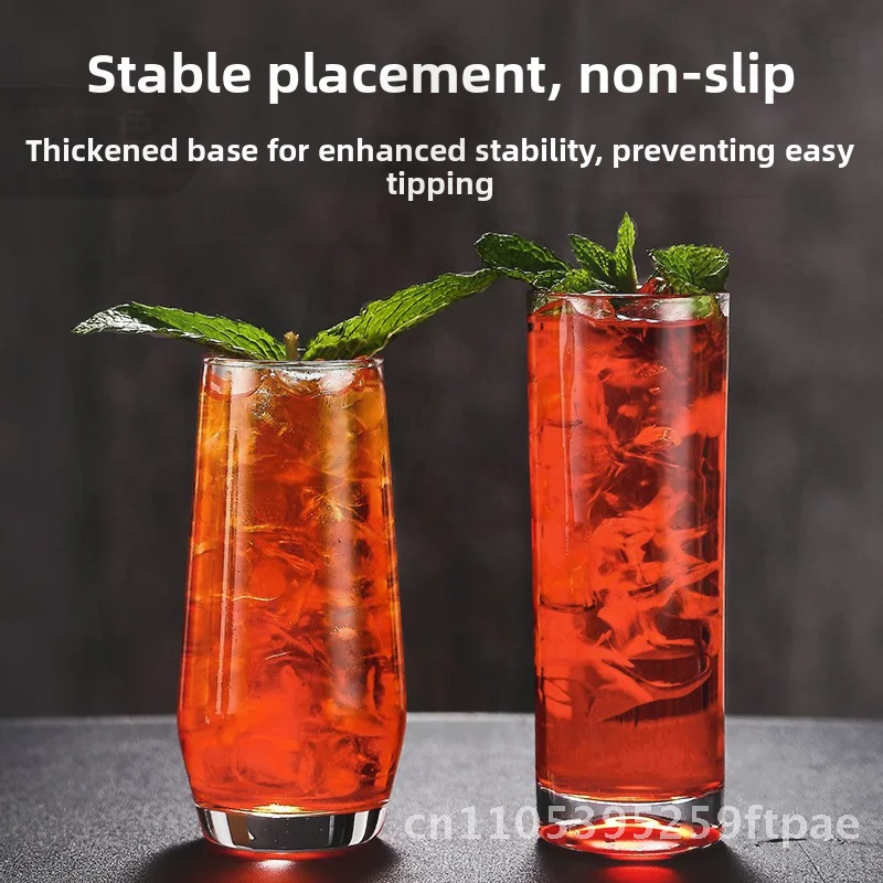 Colin Cup Straight Lifting Glass for Long Island Iced Tea Gin Tone Cocktail Mojito 301-400ml Single Piece Minimalist Style