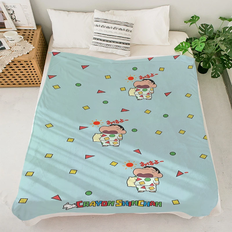 King Size Blanket S-Crayon Shin-Chans Soft Blankets for Winter Microfiber Bedding Warm Knee Bed Fleece Camping Custom Blanket