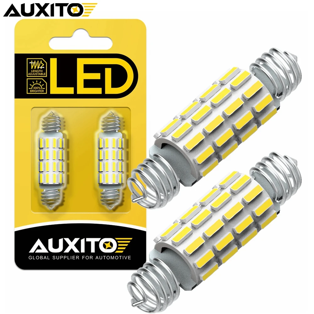 

AUXITO C10W C5W LED Canbus Festoon Spring Dome Lights for Car Bulb Interior Read Light License Plate Lamp No Error 31-36 39-42MM