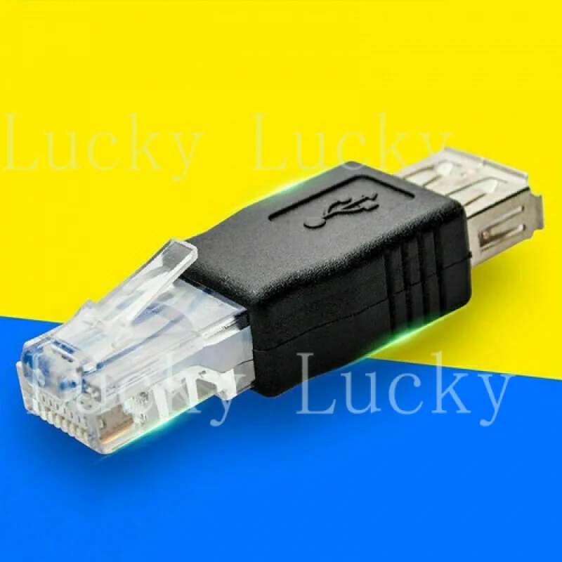f for  USB 20 Type A Female To RJ45 Male PC Ethernet LAN Network Adapter Z2 H7S3 : G4U2