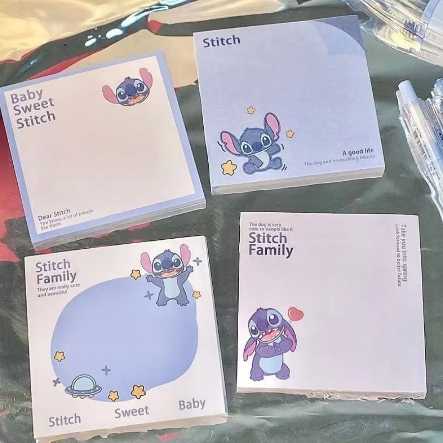 50 قطعة ديزني غرزة مثبت ملاحظة أنيمي لا مرات مذكرة للإزالة لزجة الكرتون ملصقات اللوازم المدرسية القرطاسية