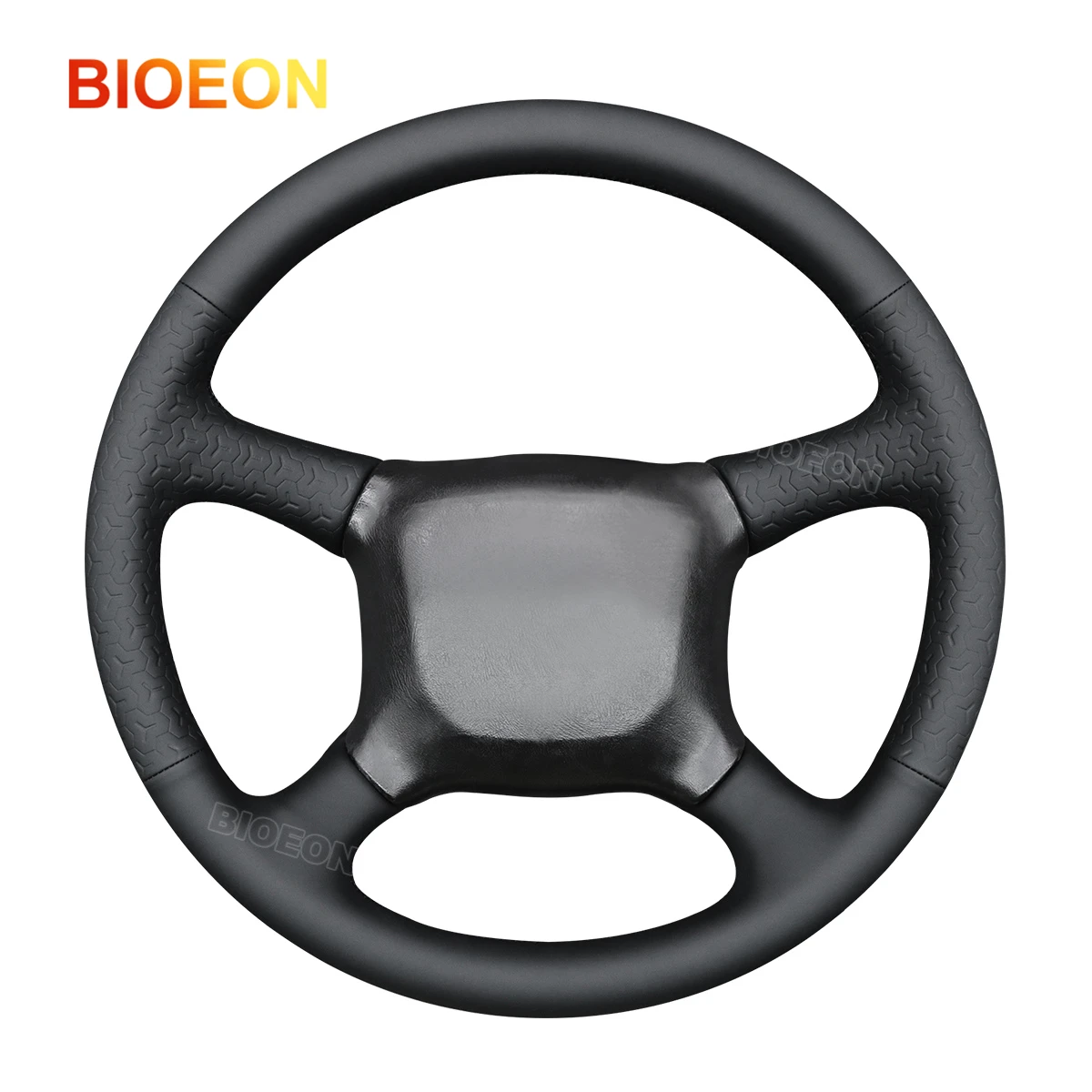 

Bioeon Hive Black PU Leather Car Steering Wheel Cover for Chevrolet (Chevy) Silverado Suburban 1999-2002
