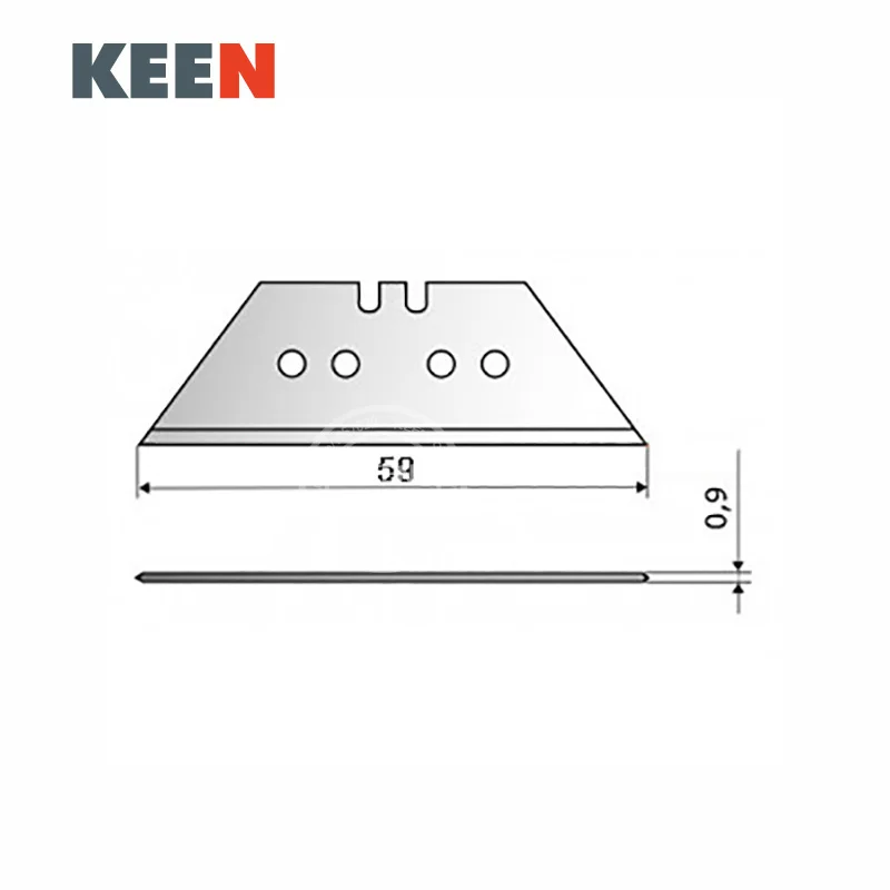 Zblade Z73 Messerklinge mit V-Schnitt