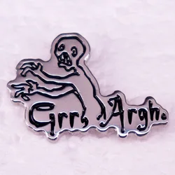 Grrr Argh Monster Badge Buffy The Vampire Slayer Enamel Pin Brooch 90s Supernatural Drama Television Series Jewelry