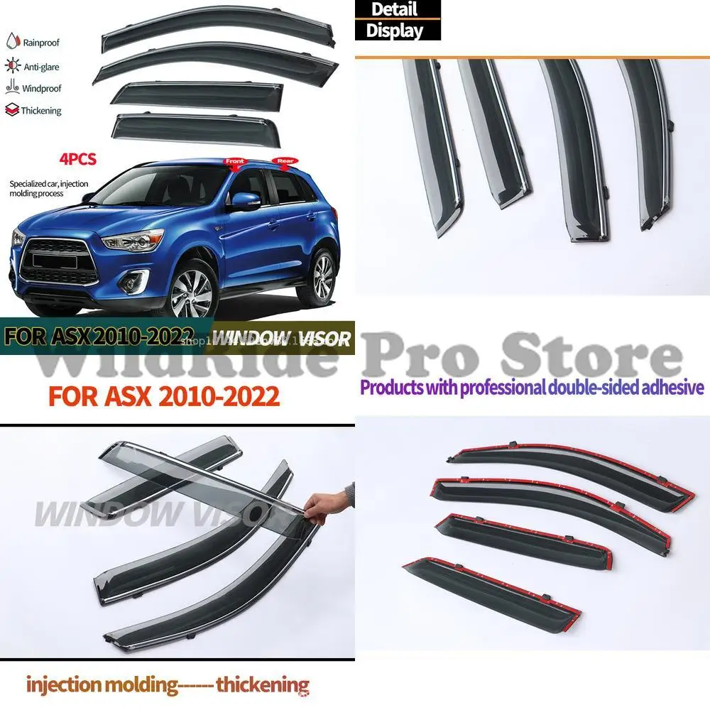 

1 комплект для Mitsubishi ASX RVR, оконные козырьки, защита от дождя для ASX RVR 2010-2022