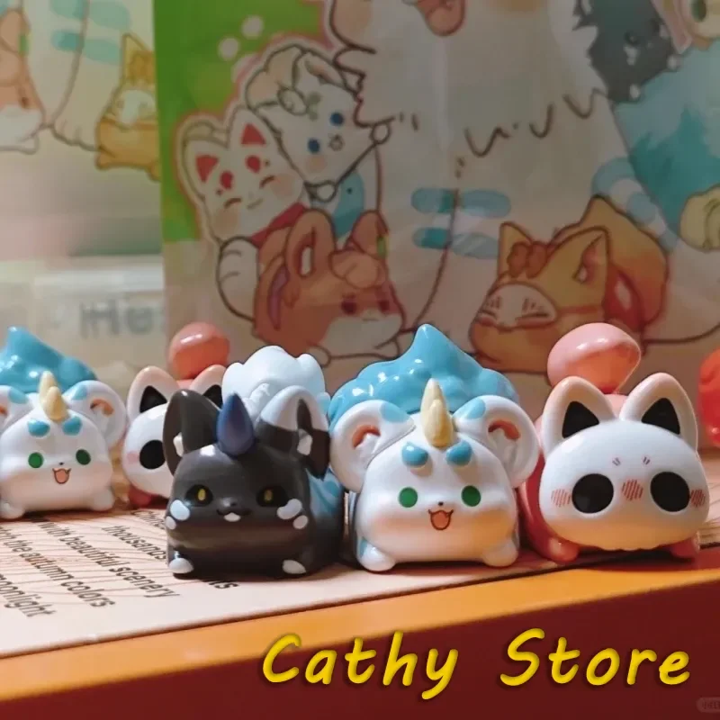 

Сказочные звери, мини-кукла-протрат, аниме-фигурка, глухая коробка, загадочная коробка, автомобиль, милое украшение для рабочего стола, подарок-сюрприз, натуральная