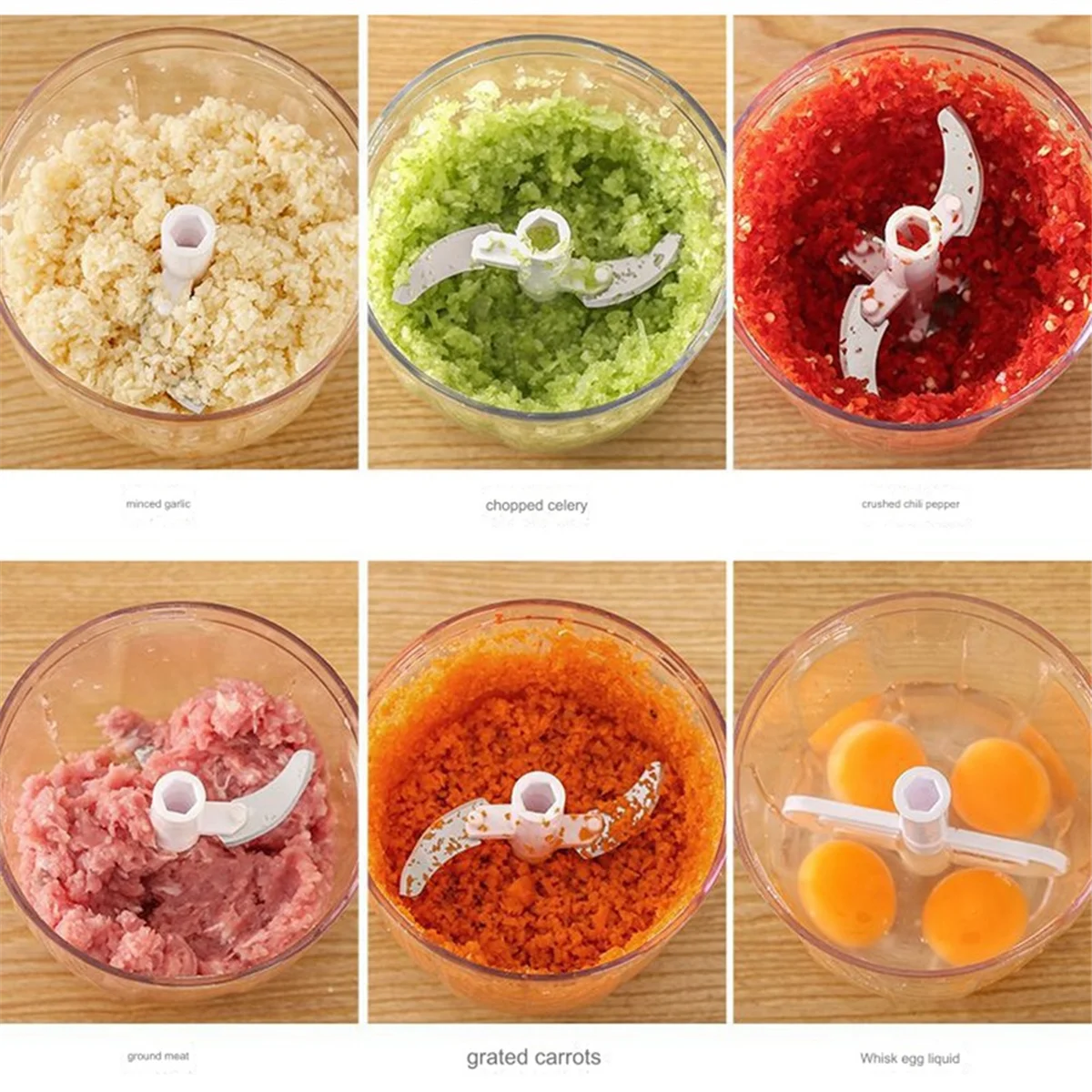 Picadora manual, picadora de alimentos manual, giratoria de cebolla con manivela, picadora de alimentos con contenedor, picadora de cebolla rotativa