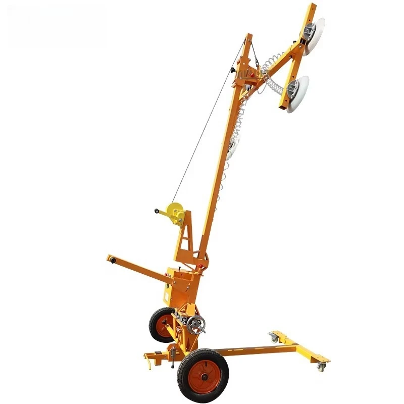 High quality portable semi electric vacuum glass handling vehicle and glass transport vehicle