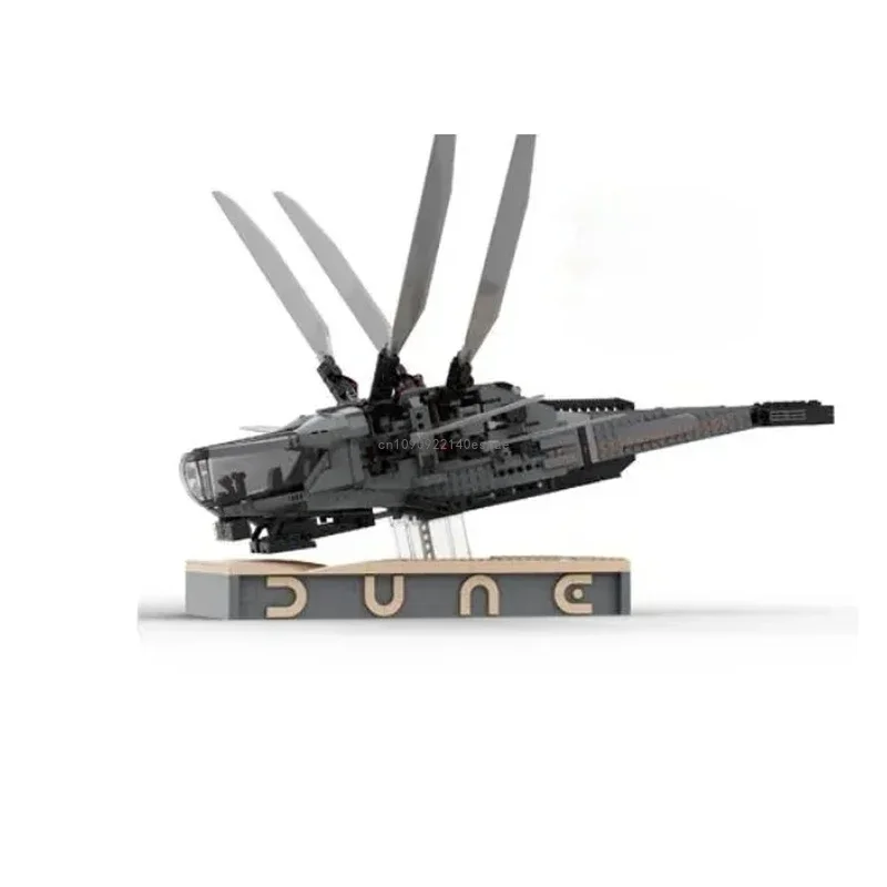 

Набор строительных блоков Moc Ideas Dune Ornithopter (374 детали) с подставкой для демонстрации, совместимый с 10327, конструктор для детей, подарок