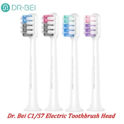 DR · BEI-cabezales de cepillo de dientes eléctrico para DR.BEI C1/S7, cabezales de cepillo de dientes eléctrico sónico reemplazables, sensible/limpieza