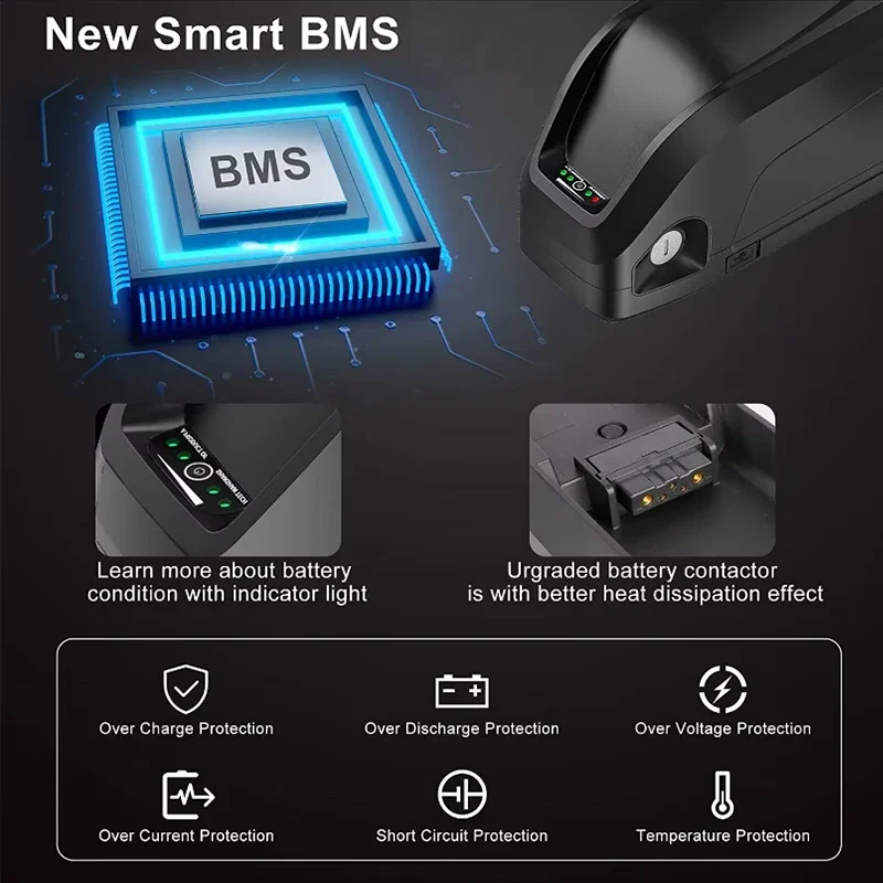 

Cham-rider 36 48v 52 60 72v Hailong 24 30ah 40ah 50ah 60ah Batterie Velo Electrique Ebike Bateria 20ah Akumulator 2000w BatteryC