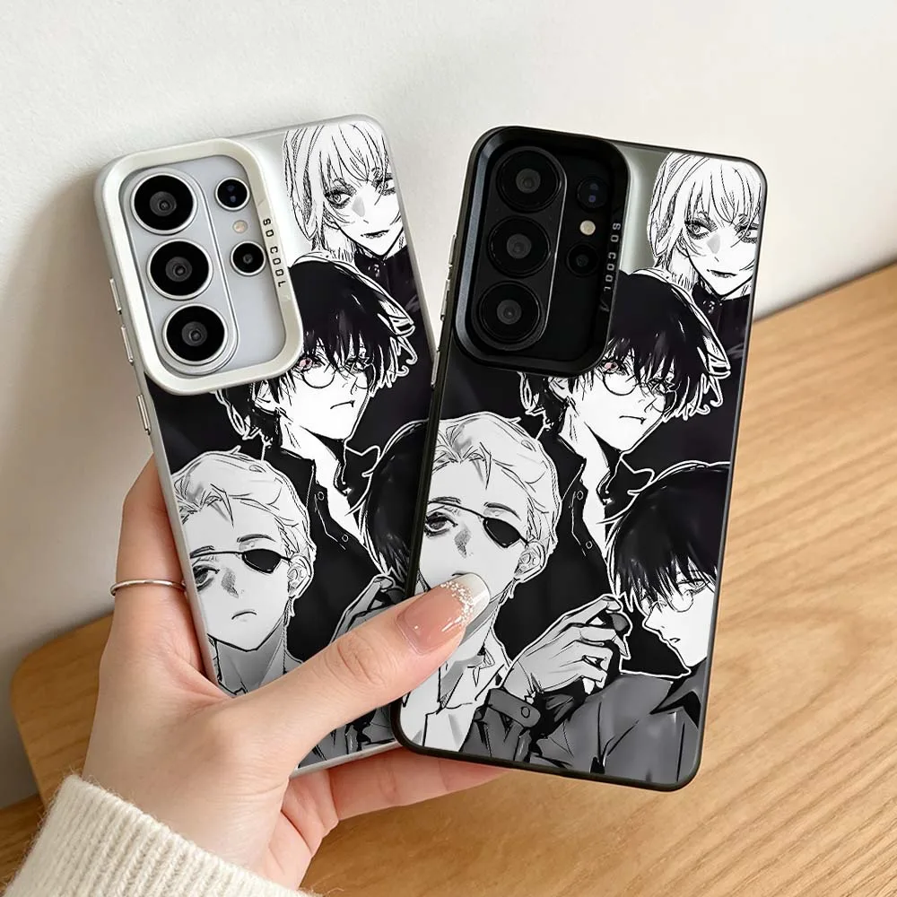 Group Young Characters For Samsung Galaxy S26 S25 S24 S23 S22 S21 Plus Edge Ultra FE 5G Colored Silver Phone Case Cover
