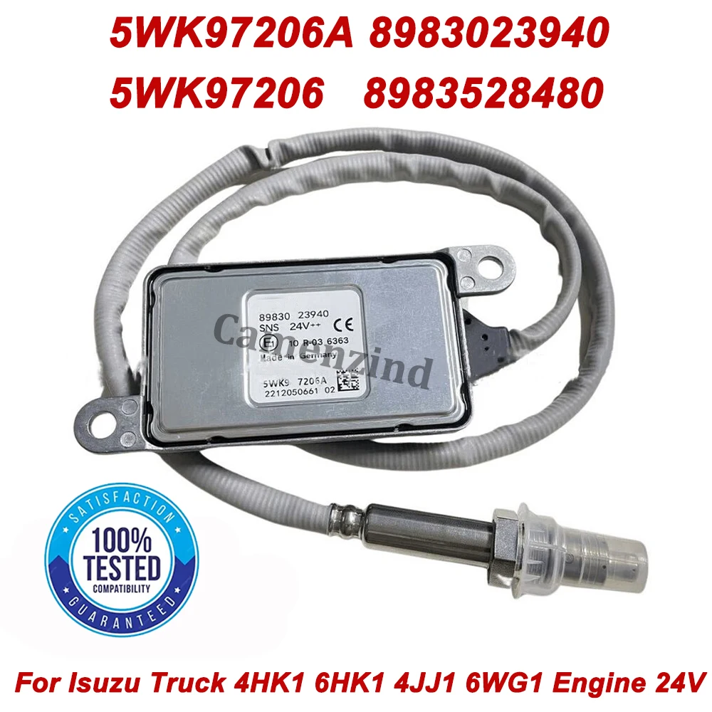

New Nitrogen Oxide Sensor 5WK97206A 8983023940 5WK97206 Nox Sensor 24V For ISUZU Truck Parts 1 Year Warranty