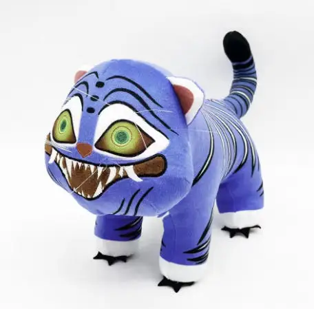 *** Anime Kpop Demon Hunters peluche lindo tigre púrpura sombrero negro Urraca con 3 ojos Monster Hunt Girl Group relleno para regalos de seguidores