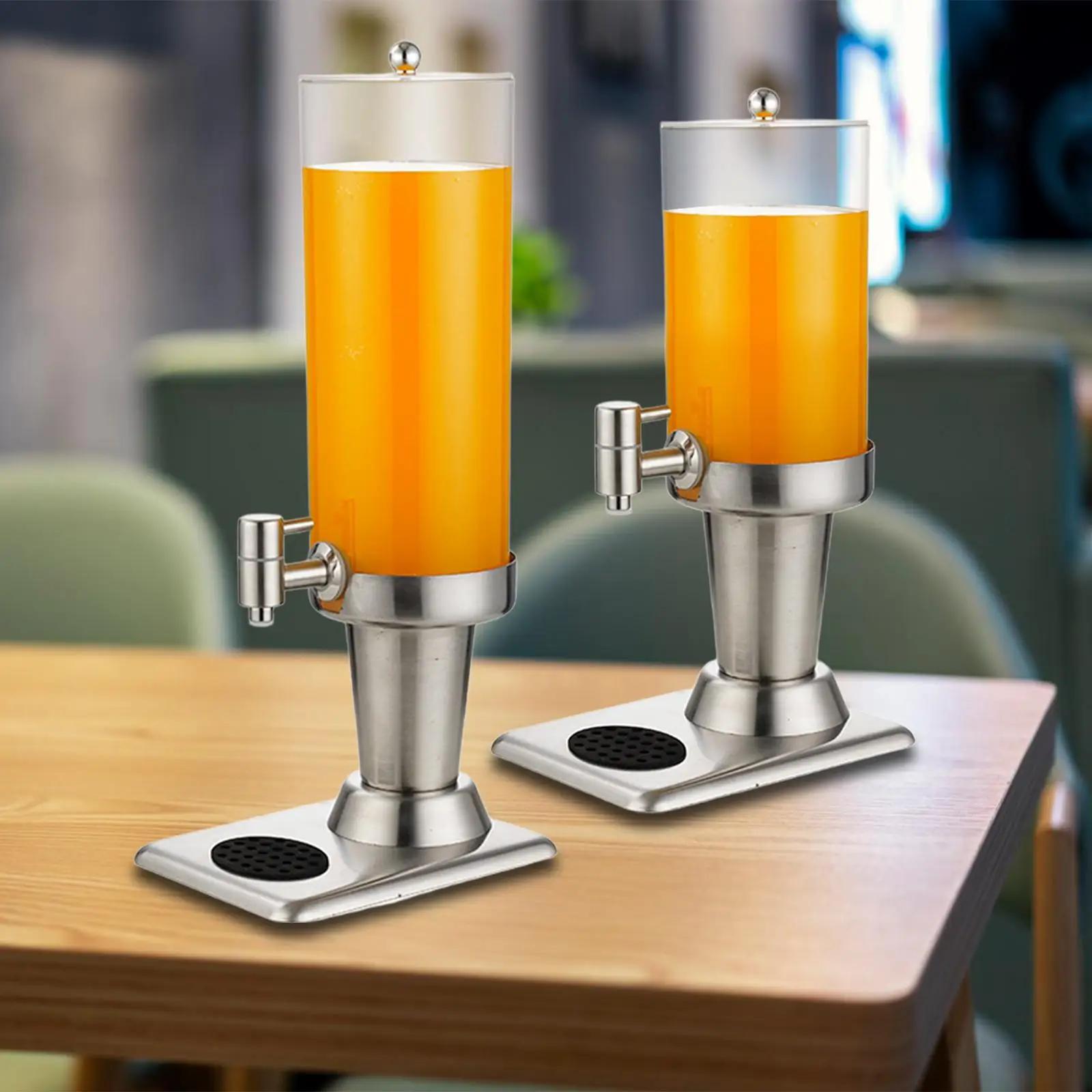 

Прозрачный диспенсер для бочки для напитков с краном и поддоном для капель для холодных напитков, воды, лимонада, льда, чая на вечеринках