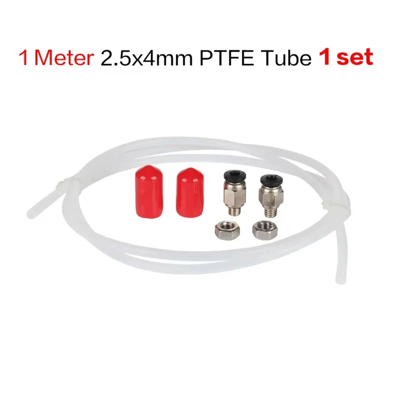 3D printing accessories consumables drying oven accessories tools PTFE feeding pipe pneumatic connector PC4-M6 through 4 * 2.5mm