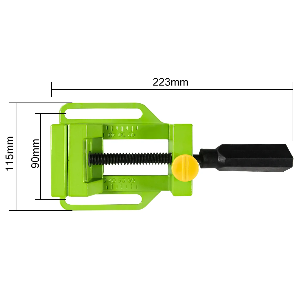 2.5 Inch Bench Platte Vise Tong Multifunctionele Aluminium Kolomboormachine Bankschroef Tafel Voor Frezen Graveren Houtbewerking Power Tools