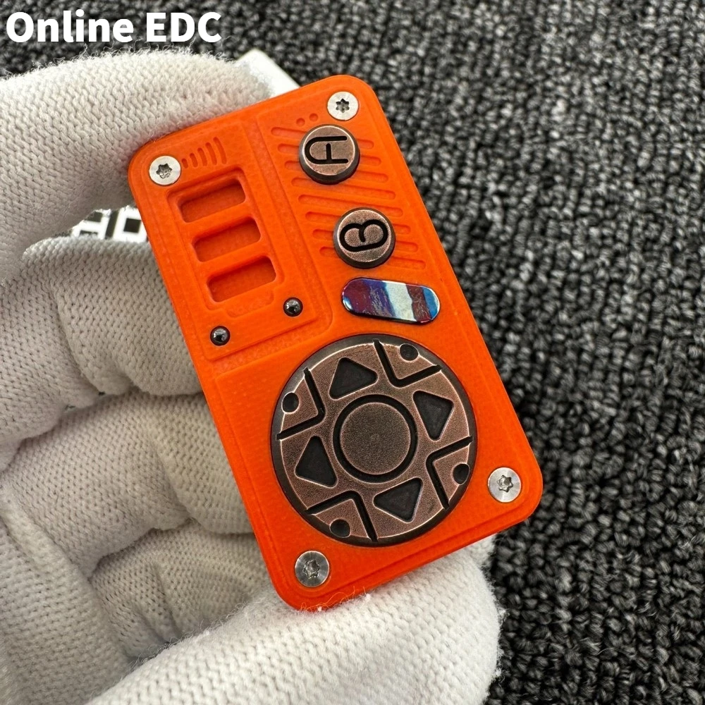 

Pre-owned WANWU-EDC Gamer Mix EDC Stainless Steel Copper G10 Fidget Slider Stress Relief Toy Fidget Toys For Adults