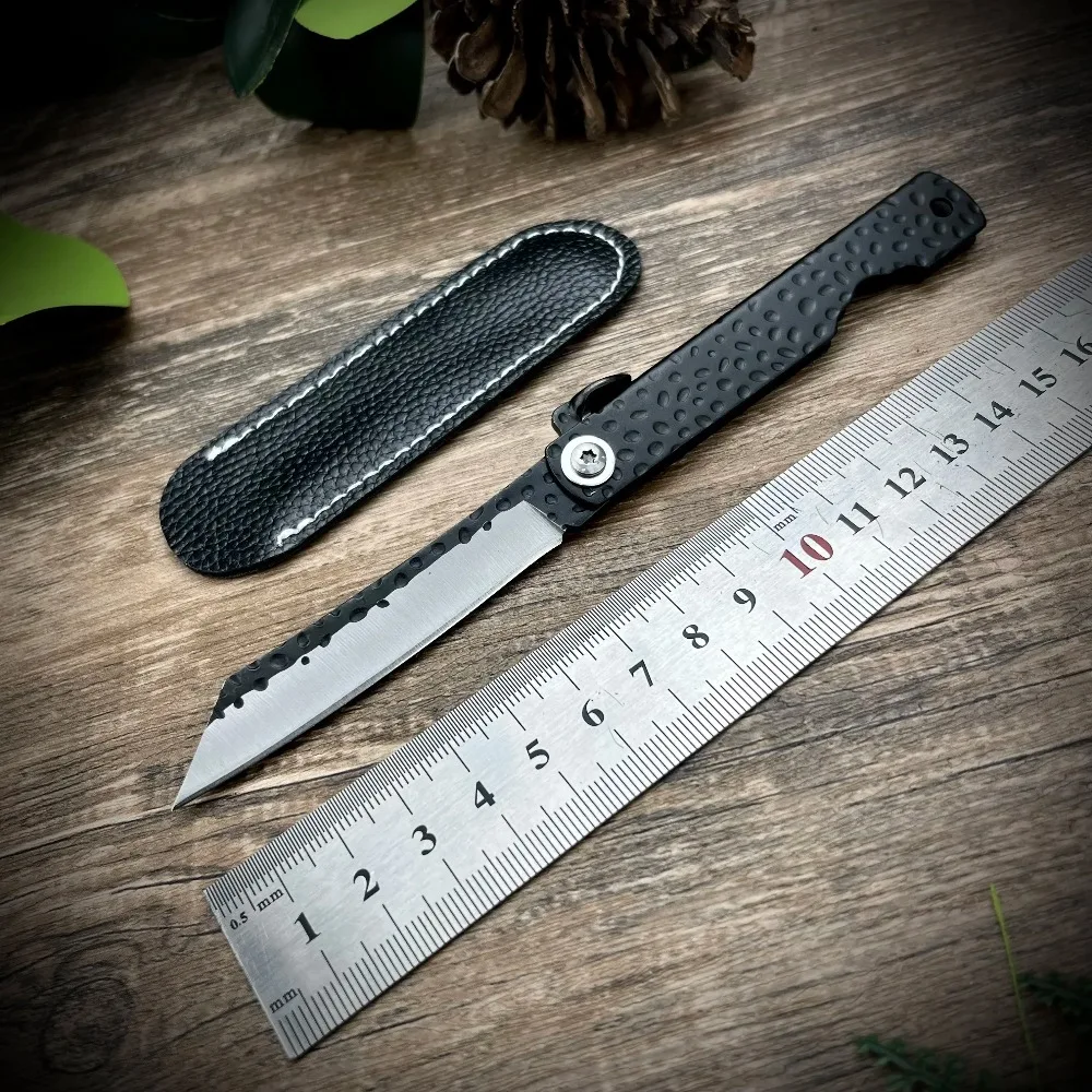 Top Quality Pocket Folding Knife 5Cr13Mov stainless steel Tanto Blade Aluminum Alloy Handle Outdoor hand Tool
