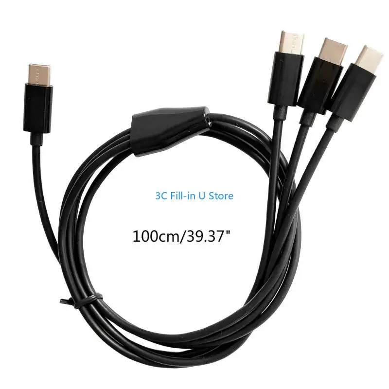 G8TA USB C до Multi 3 в 1 USB Long Cable Cable 1M/3,28 фута зарядка шнура Universal несколько портов длинный кабель USB C.
