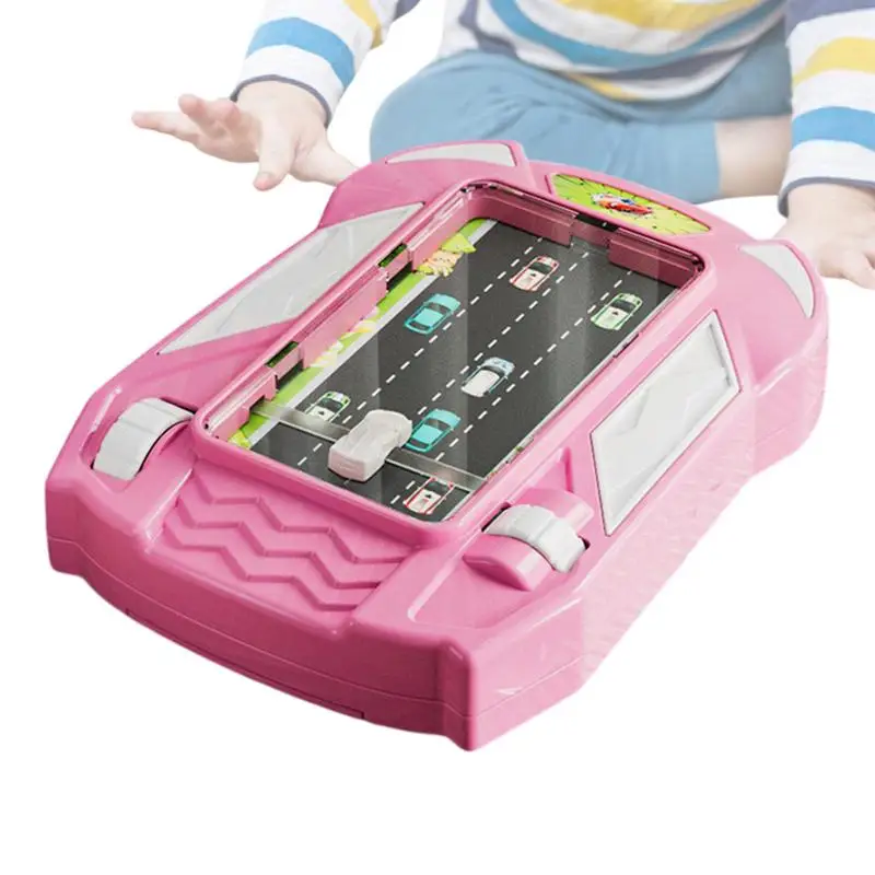 

Racing Game Console Driving Game Console Portable Racing Handheld Console Adventure Interactive Racing Game Puzzle Driving