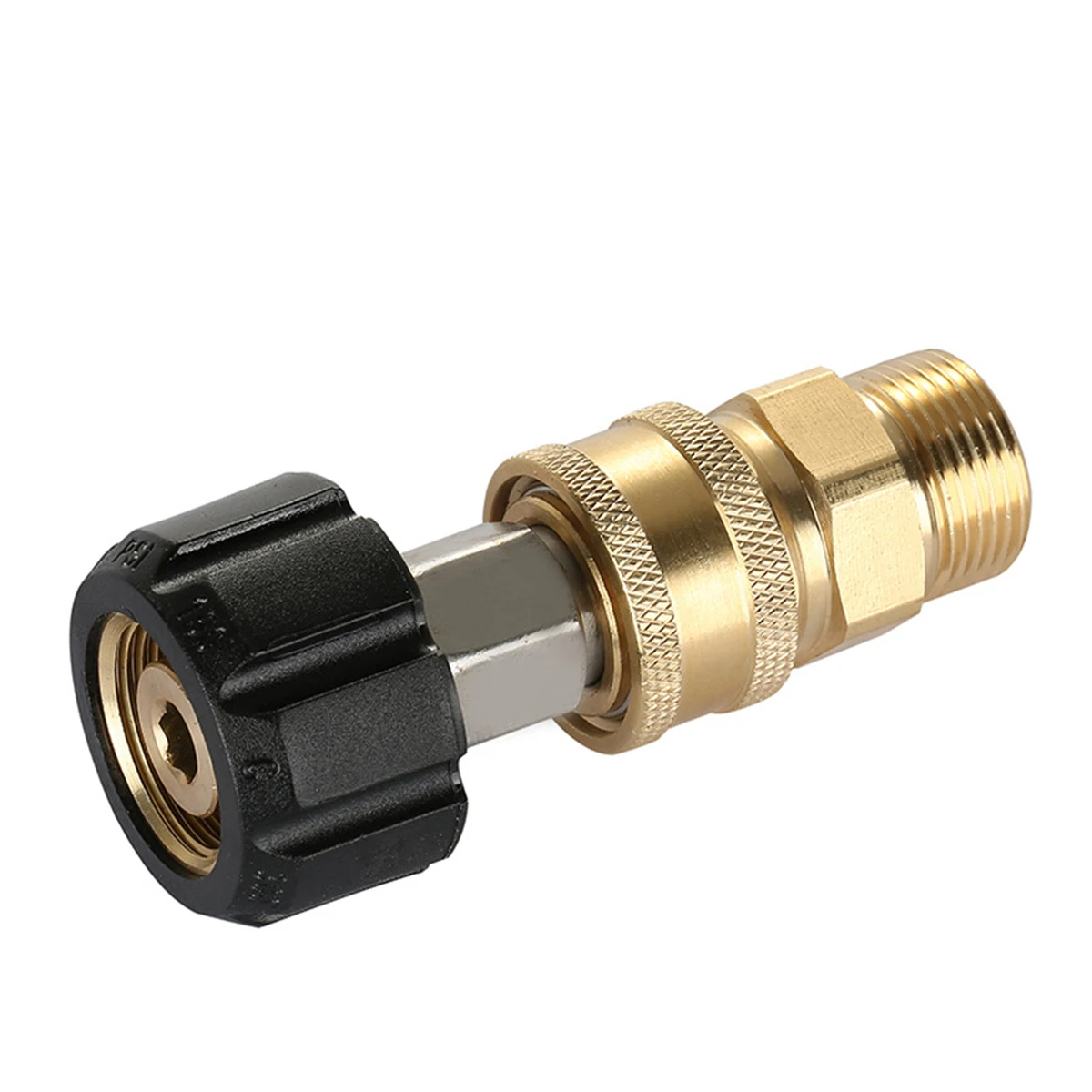 

Pressure Washer Adapter 3/8" Quick Coupling Kit M22-14 to Brass Pressure Washer Coupling Quick Coupling Hose Adapter