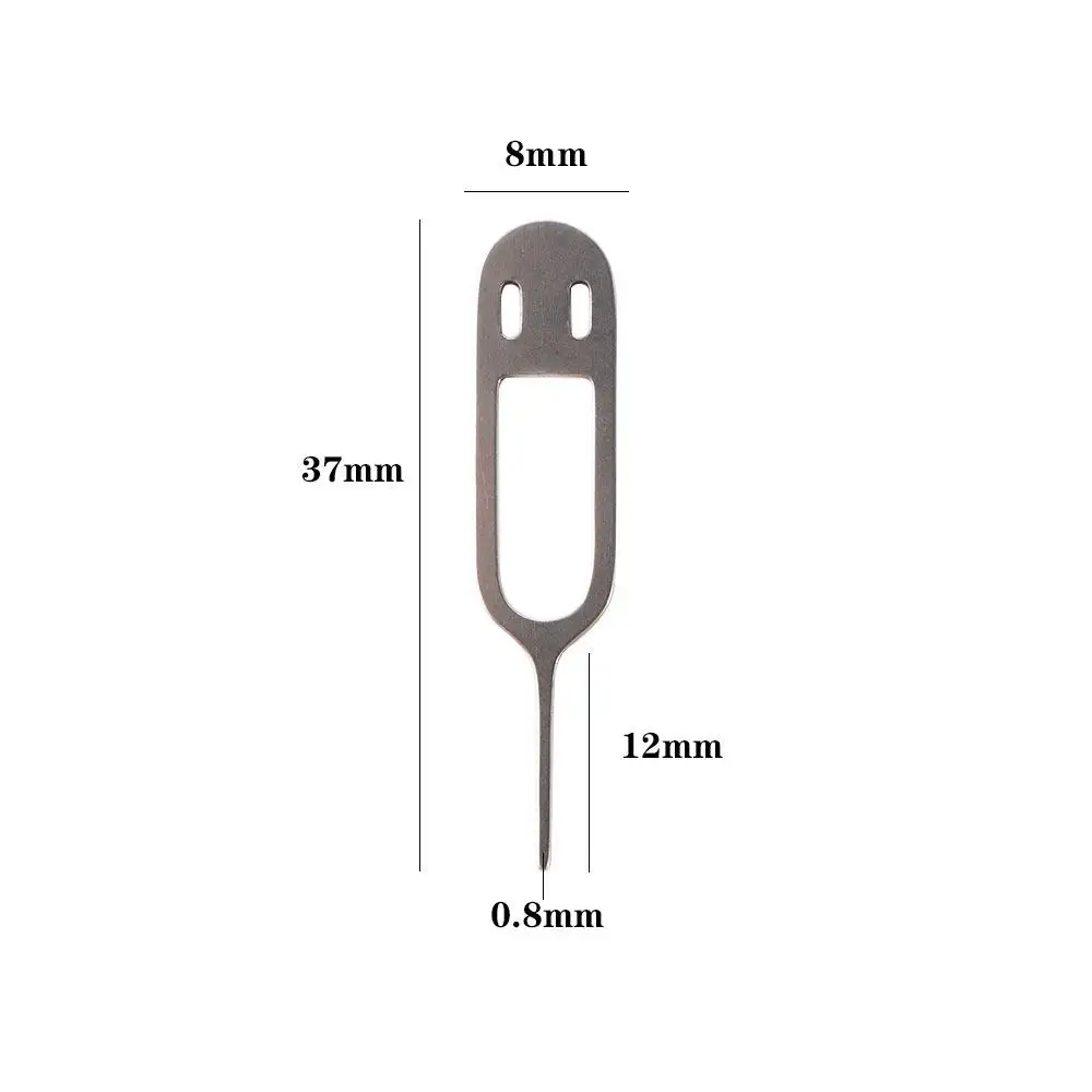 Bandeja de metal para abrir cartão, remoção de agulha, pino de cartão, expulção de telefone móvel, bandeja de cartão sim, ejetor com estojo, suporte de pino, pino de ejeção