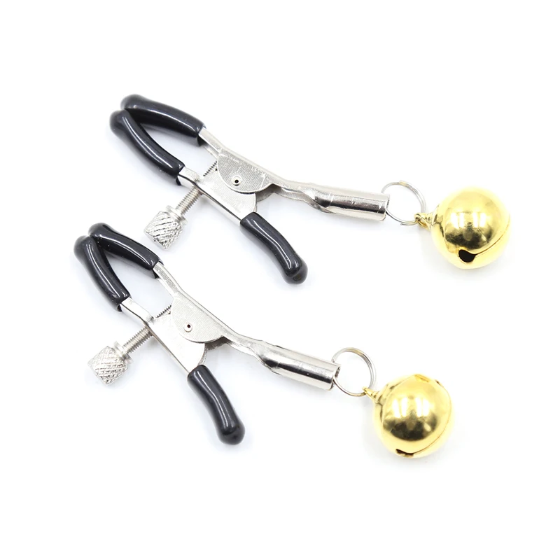 1 Pair Bdsm Nipple Clips Metal Bell Labia Clamp Fetish Slave Restraint Sex Toys For Woman Bdsm Toys Erotic Games Sex Shop