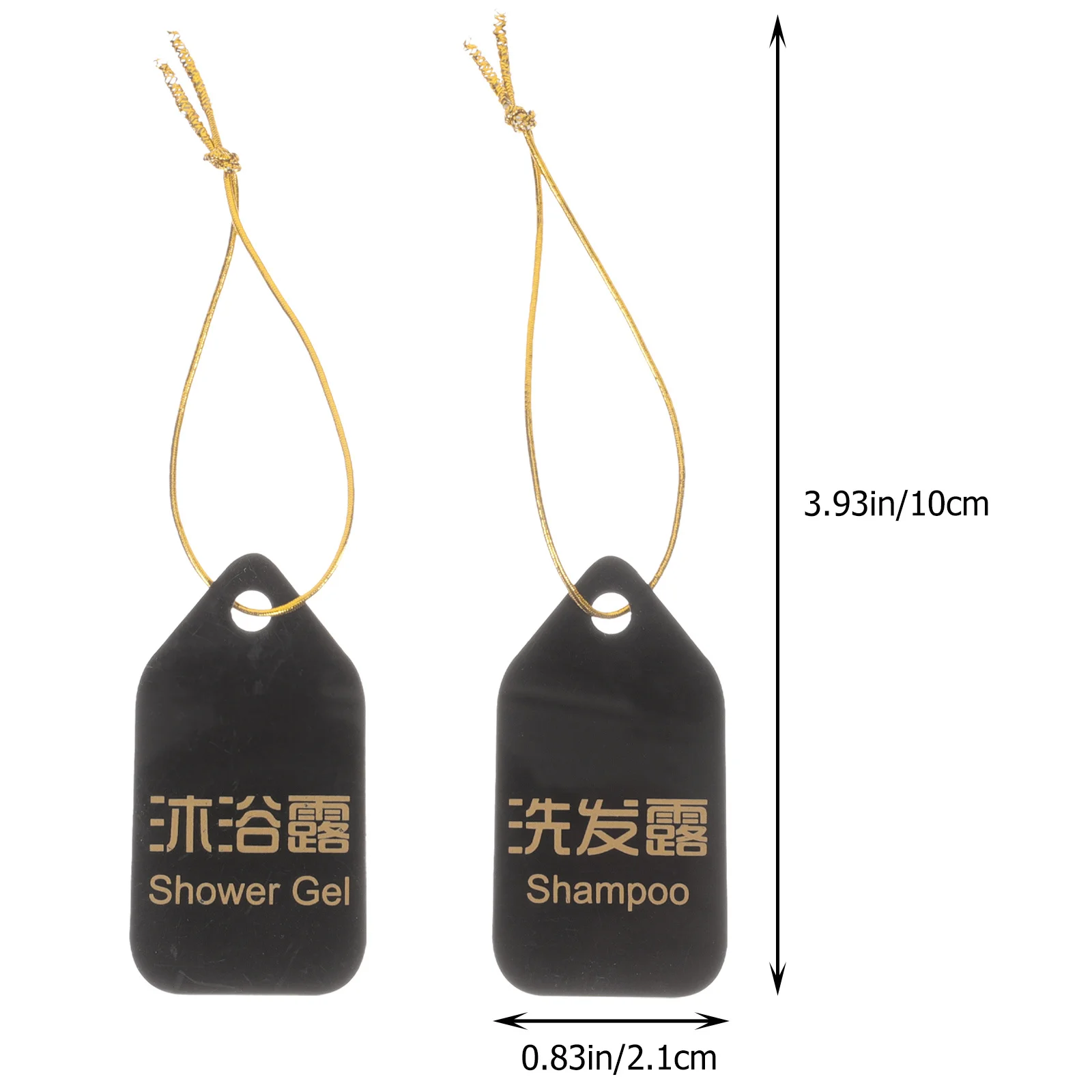 مجموعة واحدة من علامات ملصقات شامبو وجل الاستحمام من الأكريليك لموزع مستلزمات الحمام في الفندق لتحديد علامات إمداد الحمام