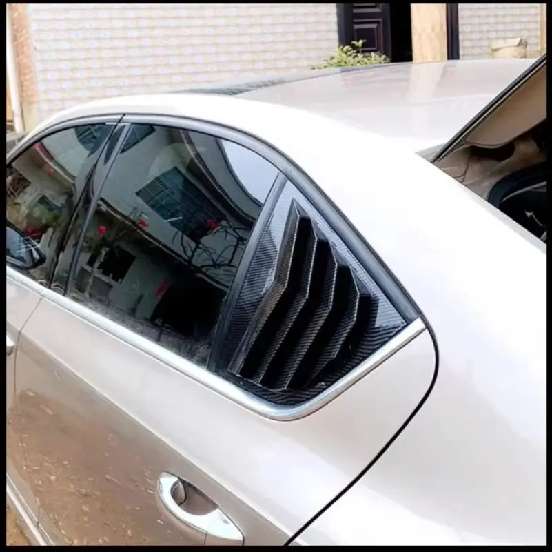 Style de voiture pour Skoda Octavia 3 A7 berline 2013 – 2018, persienne de fenêtre triangulaire arrière, volets, garniture de couvercle de ventilation, accessoires automobiles