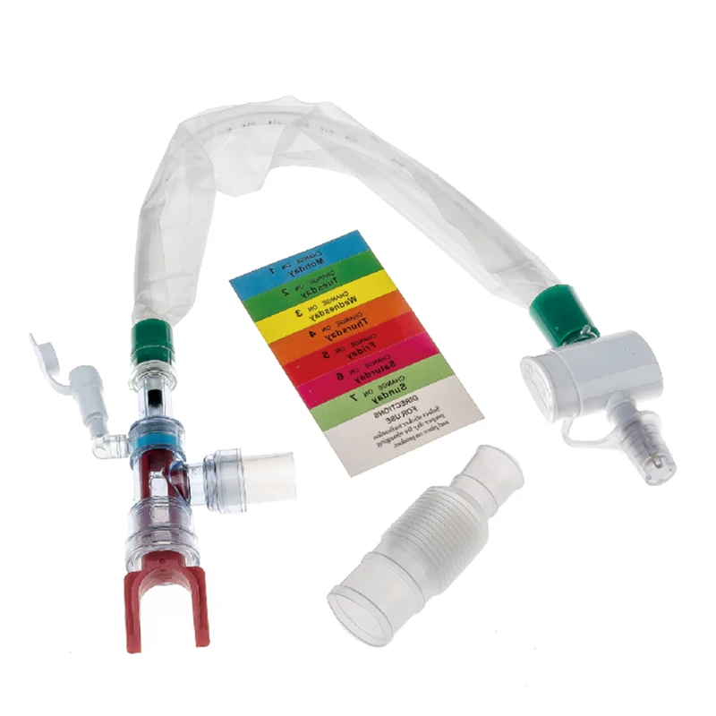 Closed Suction System for tracheostomy endotracheal suctioning 72 hours closed suction catheter 12Fr 14Fr