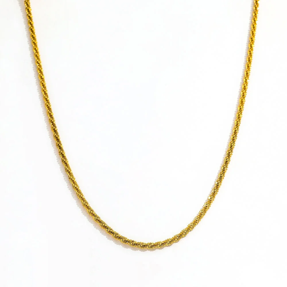

Joolim Jewelry Wholesale Waterproof&Tarnish Free Fashion Versatile Basic Twisted Chain Stainless Steel Necklace for Women