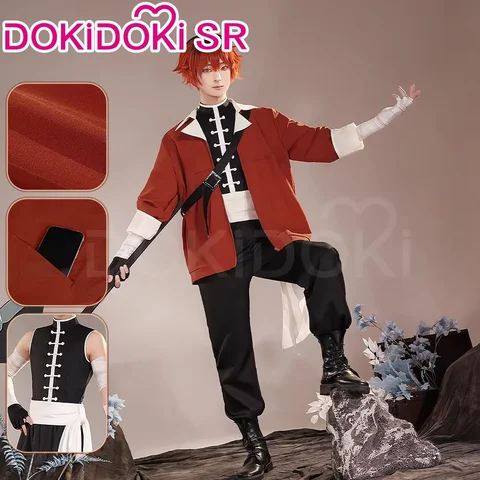 Мужской костюм Старка красный черный