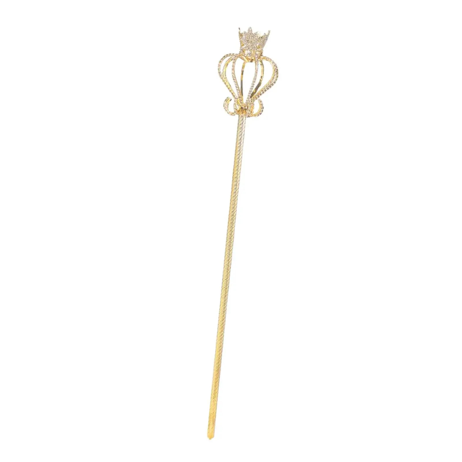 Sparkly Fairy Scepter Rhinestone Queen Wand for Girls Costume Accessories Princess Party Pageant Props Bridal Beauty Wedding