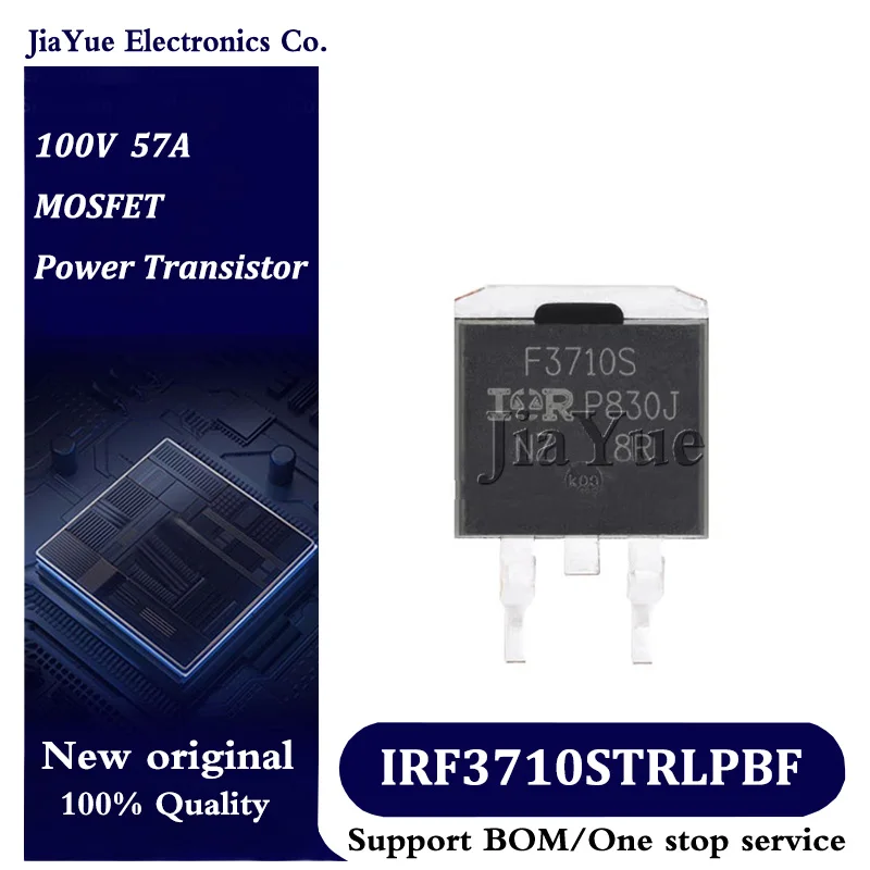 

5pcs/lot 100% New Original Chips IRF3710STRLPBF TO-263-2 100V 57A MOSFET Field effect tube Power Transistor IRF3710STRLPbF