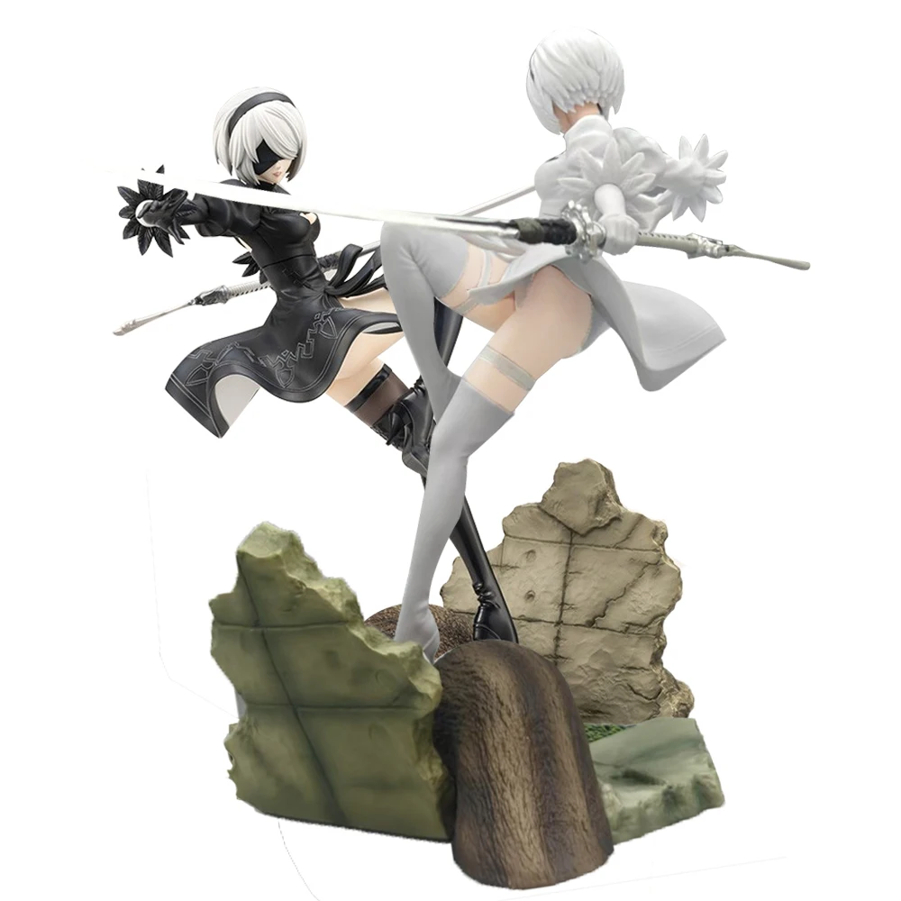 

Anime 2Byorha figure 2Byorha action figures 2Byorha figurine Doll PVC Model Toys Collection Statue Gifts Desktop ornament 17cm