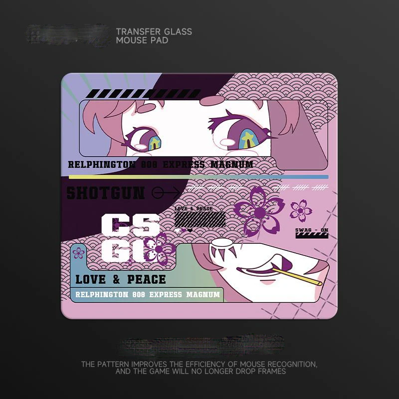 

Коврик для мыши из закаленного стекла для девочек, стеклянный коврик без запирающихся краев, коврик для мыши, коврик для компьютерной мыши, домашний офис, студенческий настольный коврик для ПК