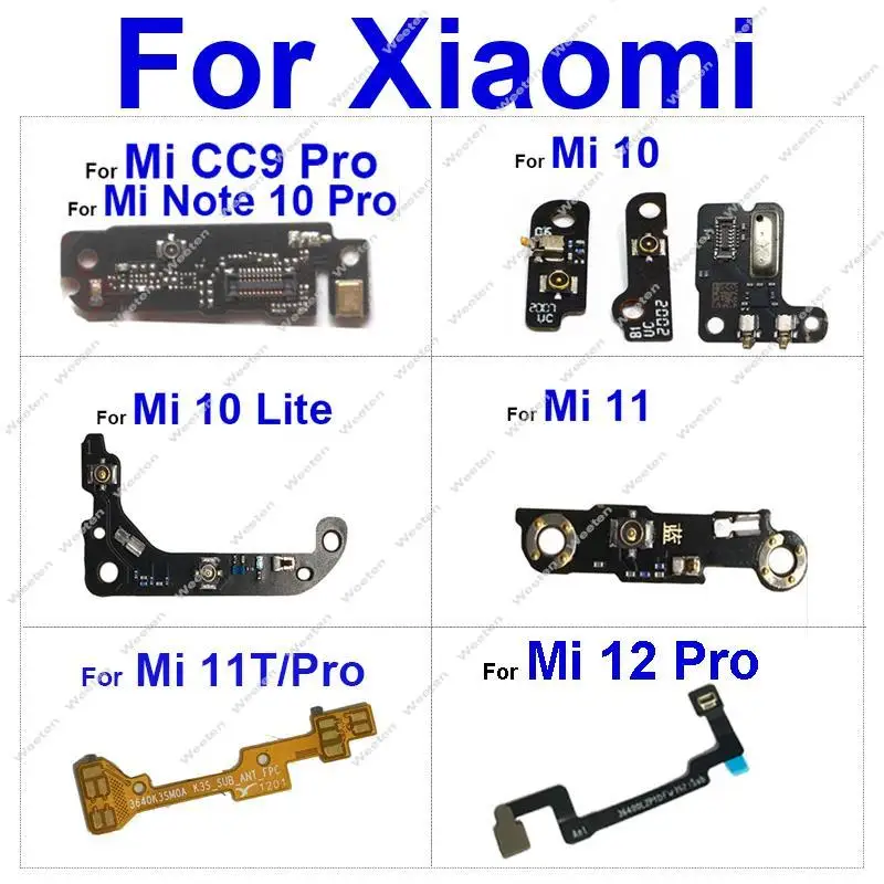 For Xiaomi Mi 11 10 Lite 11T Pro CC9 Pro Note 10 Pro 12 Pro Mic Antenna Connect Signal Board Louder Speaker Signal Board