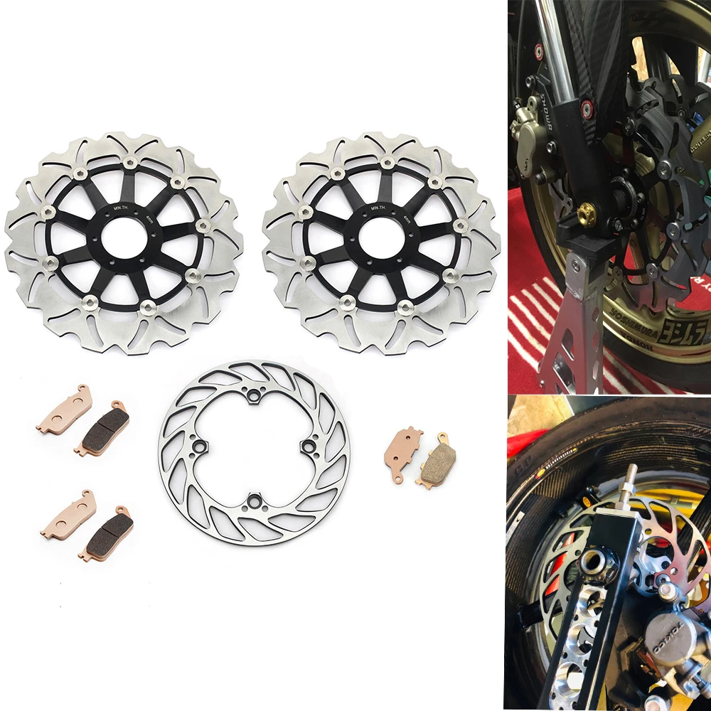 BIKINGBOY Vordere und Hintere Bremsscheiben, Bremsbeläge CBR600F SuperSport F3 95 96 97 98 CBR 600 F4 F4i 99 00 01 02 03 04 05 06 07 – Detail 8