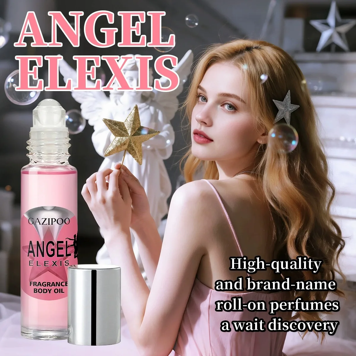 10ml Pink Angel Fragrance Oil - Essential Oil Eau De Parfum, 10ML Long-Lasting FreshScent, Oriental Fruity & Fl