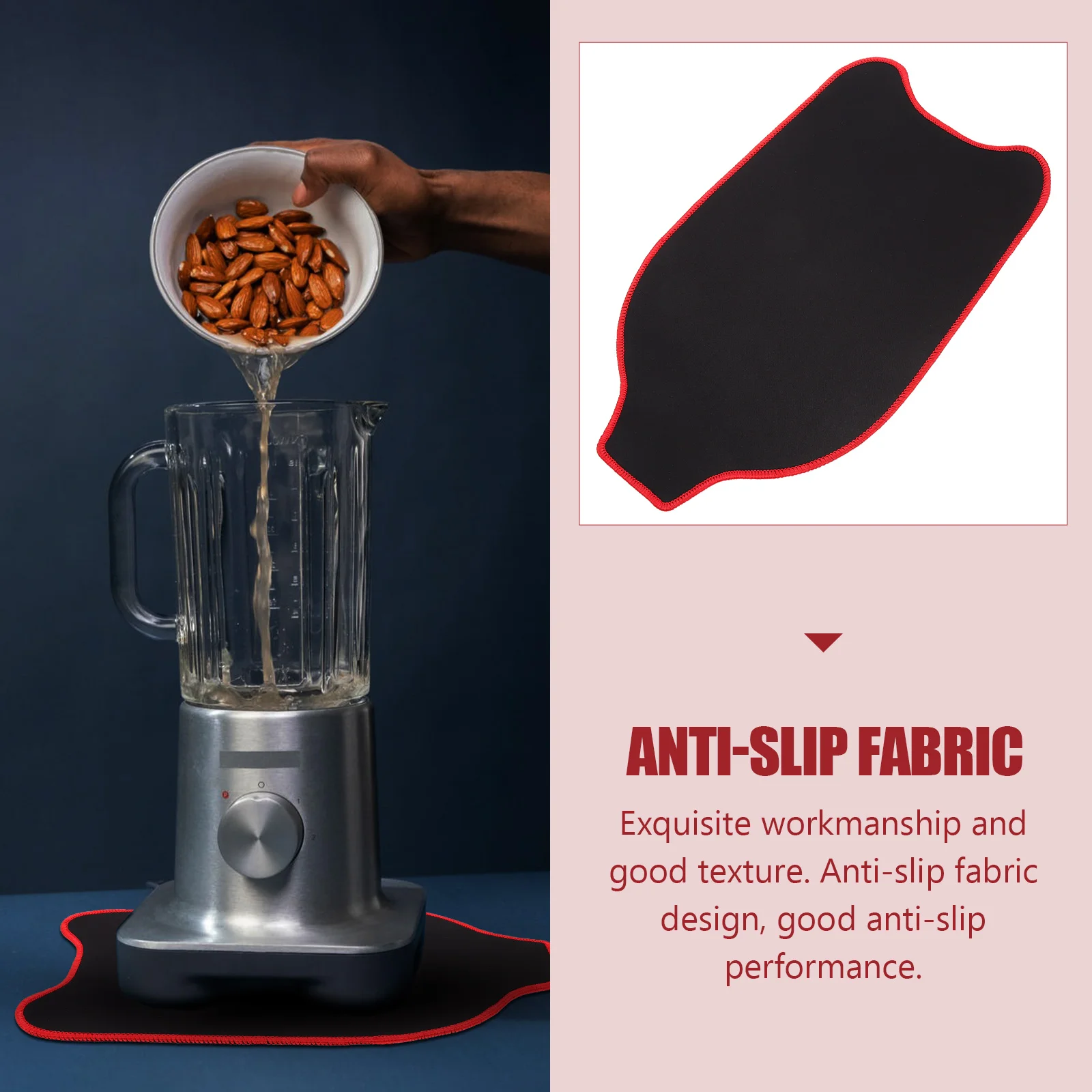 

Blender Non-slip Mat Rubber Kitchen Appliances Anti-skid Pad Mixer Sliding Tray Stable Design Fits Home Bar Club