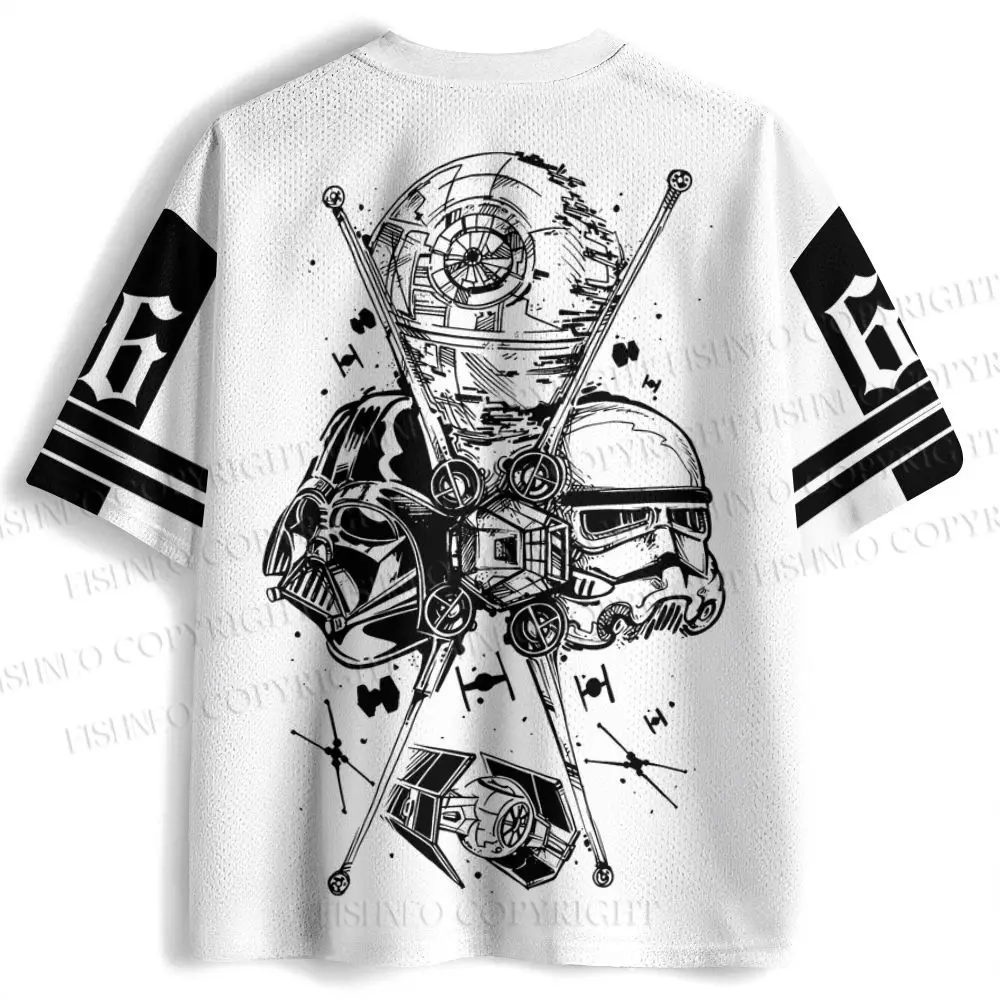 2026 New Star Wars Movie Sports Fashion Adult Children's Short Sleeve V-neck Street Gothic Style Horror Fans Gift