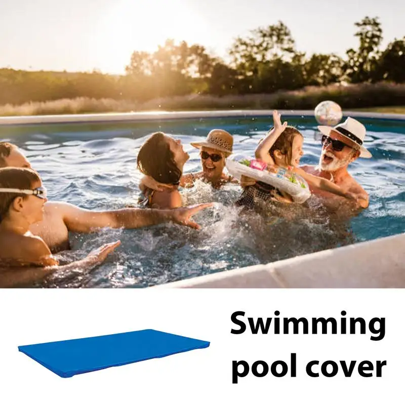 Above Ground Pool Dust Cover Round/Protector Rectangle Cover Reduce Water Evaporation Hot Tub Spa Pool Cover