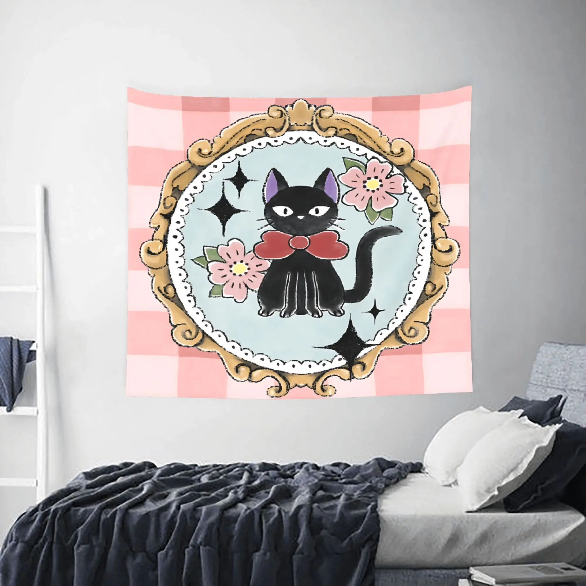 Anime Kiki’s Delivery Service Customized Cutecore Tapestry  Wall Hanging Blanket Tapestry Home Decor Items Wall Decorations