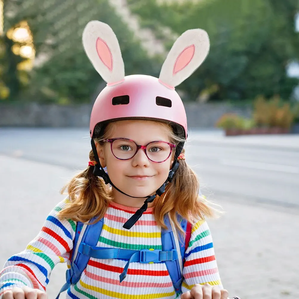 

4Pcs Rabbit Ears Decoration Cartoon Motorcycle Skiing Biking Cycling Accessories Headpiece Bunny Ears Accessories