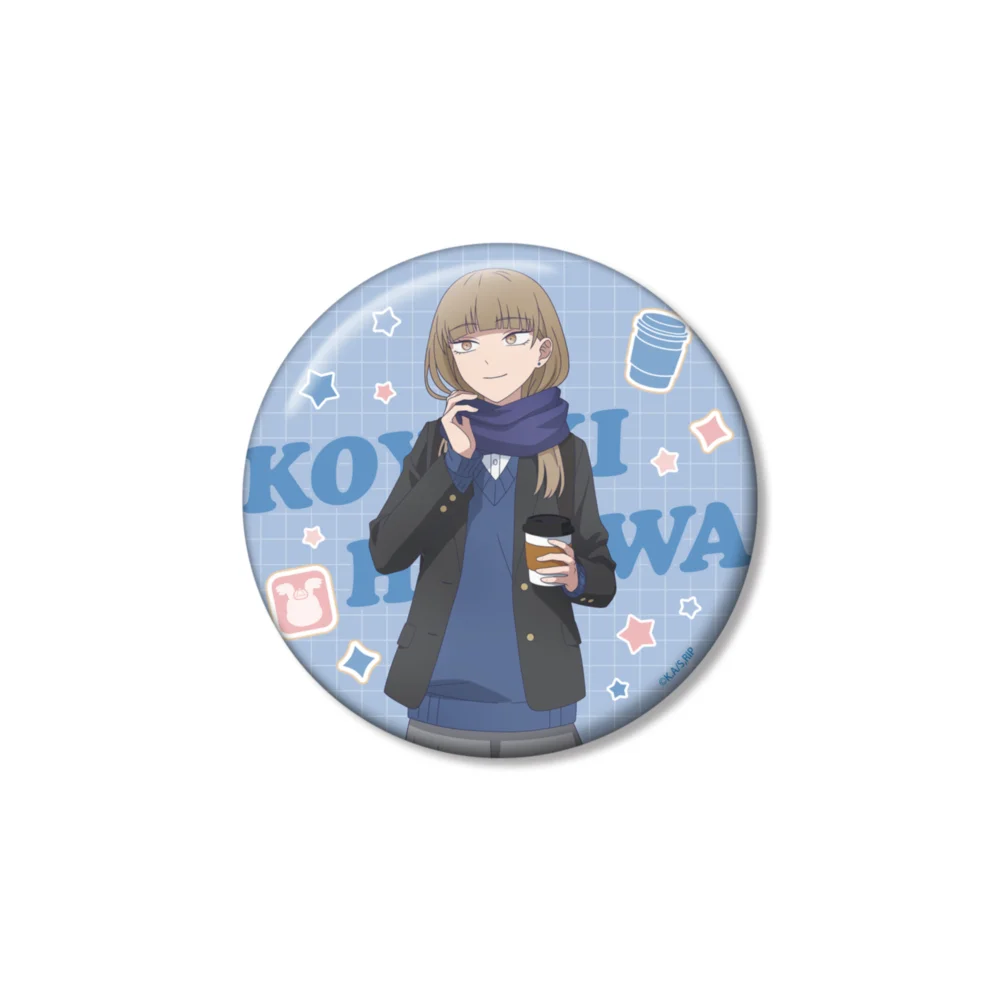Anime The Ramparts of Ice Koyuki Hikawa Minato Amamiya After School 58MMBadge Kawaii Keychain Cute Keyring Lapel Pin Itabag